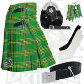 Battle Of Kilts Men’s Tartan Kilt Outfit – 7-Piece Scottish Set with Premium Accessories